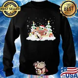 Baby yoda and owl merry christmas s Sweater