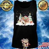 Baby yoda and owl merry christmas s Tank top