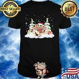 Baby yoda and owl merry christmas shirt