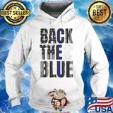 Back The Blue Thin Blue Line Flag Patriotic Police Logo Shirt Hoodie
