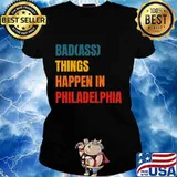Bad things happen in philadelphia philly pride vintage s Ladies tee