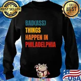 Bad things happen in philadelphia philly pride vintage s Sweater