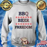 Bbq beer freedom america 2020 donald trump conservative stars s Sweater