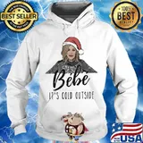 Bebe it's cold outside christmas s Hoodie