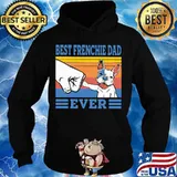 Best frenchie dad ever line vintage retro s Hoodie