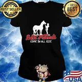 Best Friend Come In All Size Horse Cowboy Shirt Ladies tee