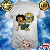 Betty boop green bay packers football shirt