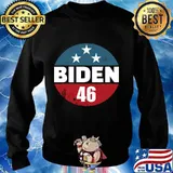 Biden 46 Button President Joe Biden 46th President Biden Shirt Sweater