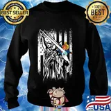 Biden 46th President Statue Of Liberty Goodbye Trump American Flag Shirt Sweater