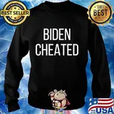 Biden cheated biden not my president trump anti joe biden s Sweater