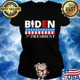 Biden For Resident Stars Election Shirt Ladies tee