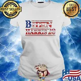 Biden Harris 2020 American Flag Election Shirt Ladies tee
