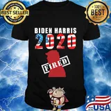 Biden Harris 2020 Fired Donald Trump American Flag Shirt