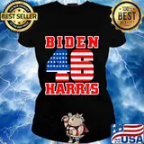 Biden harris 46 classic american flag s Ladies tee