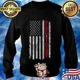 Biden Victory Line Red American Flag Shirt Sweater