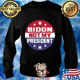 Bidon Is Not My President Biden Won Election Pro Trump Shirt Sweater