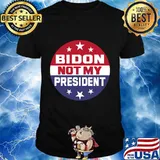 Bidon Is Not My President Biden Won Election Pro Trump Shirt