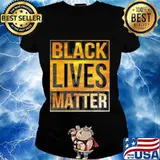 Black lives matter gold vintage s Ladies tee