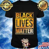 Black lives matter gold vintage shirt