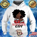 Black woman clark atlanta university girl s Hoodie