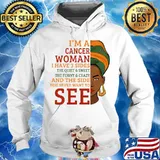 Black woman i'm a cancer woman i have 3 sides funny s Hoodie