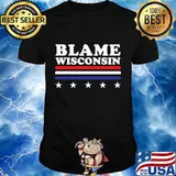 Blame wisconsin election presidential ballots trump biden shirt