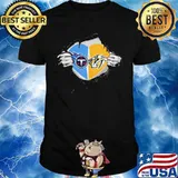 Blood inside tennessee titans and nashville predators shirt