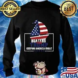Boaters For Trump Keeping America Great 2020 Flag Shirt Sweater