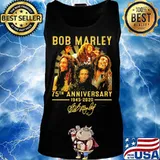 Bob marley 75th anniversary 1945 2020 signature s Tank top