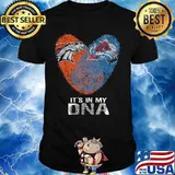 Broncos Avalanche It's In My Dna Heart Fingerprints Shirt