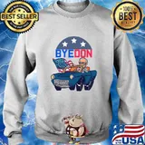 Bye Don Joe Biden Riding Car American Flag Shirt Sweater