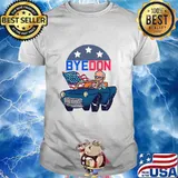 Bye Don Joe Biden Riding Car American Flag Shirt