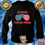 Byedon Yoy're Fired Glass American Flag Shirt Sweater