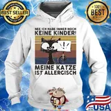 Cat nee ich habe immer noch keine kinder meine katze ist allergisch vintage retro s Hoodie