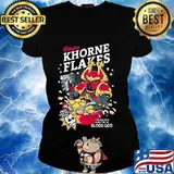 Chaos khorne flakes skull blood god s Ladies tee