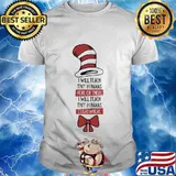 Christmas dr seuss i will teach tiny humans here there i will teach tiny humans every where shirt