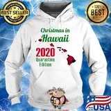 Christmas In Hawaii 2020 Quarantine Edition Map Shirt Hoodie
