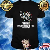 Christmas Light I'm Fine Everything Is Fine Teacher Life Shirt