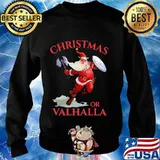 Christmas or valhalla santa claus s Sweater