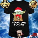 Christmas yoda one for me heart shirt