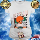 Cleveland browns football america stars s Ladies tee