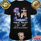 Conan Years Of 2010 2021 11th Anniversary Conan O’brien Andy Richter Signuature Shirt