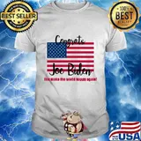 Congrats joe biden you make the world happy again american flag 2020 shirt