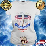 Congratulations america biden harris 2020 american flag firework s Ladies tee