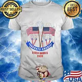 Congratulations america biden harris 2020 american flag firework shirt