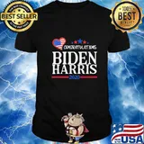 Congratulations joe biden and kamala harris 2020 heart american flag shirt