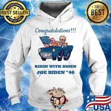 Congratulations Ridin With Biden Joe Biden 46 American Flag Shirt Hoodie