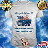 Congratulations Ridin With Biden Joe Biden 46 American Flag Shirt