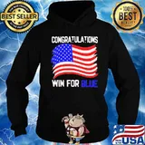 Congratulations win for blue american flag 2020 s Hoodie