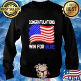 Congratulations win for blue american flag 2020 s Sweater